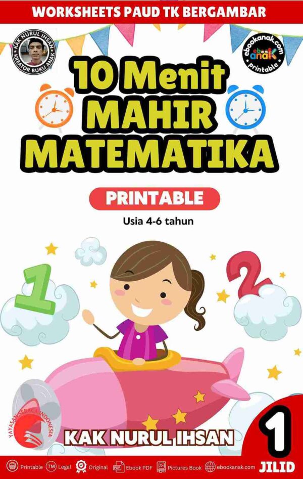 10 Menit Mahir Matematika Jilid 1 cover