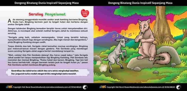 10. Seruling Penyelamat; Dongeng Binatang Dunia Inspiratif Sepanjang Masa13_11zon