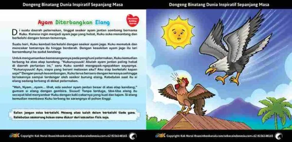 3. Ayam Diterbangkan Elang; Dongeng Binatang Dunia Inspiratif Sepanjang Masa6_11zon
