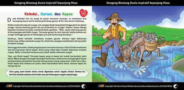 6. Keledai, Garam, dan Kapas; Dongeng Binatang Dunia Inspiratif Sepanjang Masa9_11zon