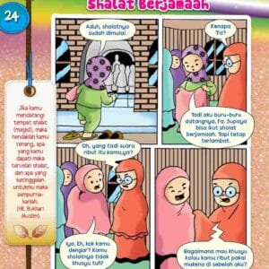 E256.24 Komik Hadis dan Adab Anak Muslim; Saat Terlambat Shalat Berjamaah_11zon