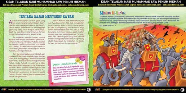 E260.2 Kisah Teladan Nabi Muhammad Saw Penuh Hikmah; Tentara Gajah Menyerbu Ka'bah_11zon