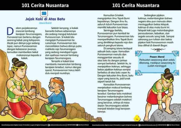 101 Cerita Rakyat Nusantara dari Provinsi Jawa Barat; Jejak Kaki di Atas Batu E268.28_11zon