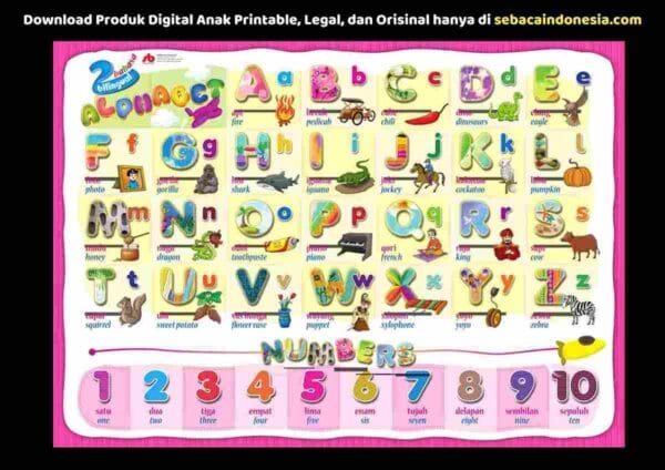 Cover P043 Poster Alphabet and Numbers Bilingual (Indonesia-Inggris)_11zon