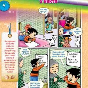 E257.4 Seri Komik Hadis dan Adab Anak Muslim; Mengerjakan Shalat 5 Waktu_11zon