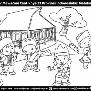 E261.41 Pintar Mewarnai Cantiknya 33 Provinsi Indonesiaku; Maluku Utara_11zon