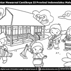 E261.42 Pintar Mewarnai Cantiknya 33 Provinsi Indonesiaku; Maluku _11zon