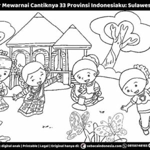 E261.46 Pintar Mewarnai Cantiknya 33 Provinsi Indonesiaku; Sulawesi Barat_11zon