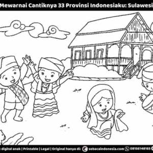 E261.47 Pintar Mewarnai Cantiknya 33 Provinsi Indonesiaku; Sulawesi Tengah_11zon