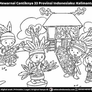 E261.49 Pintar Mewarnai Cantiknya 33 Provinsi Indonesiaku; Kalimantan Timur_11zon