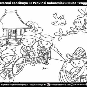 E261.53 Pintar Mewarnai Cantiknya 33 Provinsi Indonesiaku; Provinsi Nusa Tenggara Timur_11zon