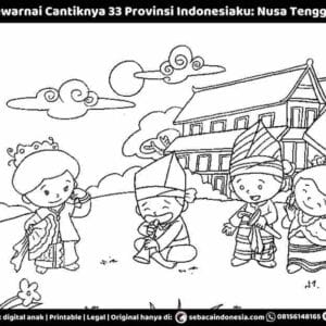 E261.54 Pintar Mewarnai Cantiknya 33 Provinsi Indonesiaku; Provinsi Nusa Tenggara Barat_11zon