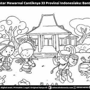 E261.61 Pintar Mewarnai Cantiknya 33 Provinsi Indonesiaku; Provinsi Banten_11zon