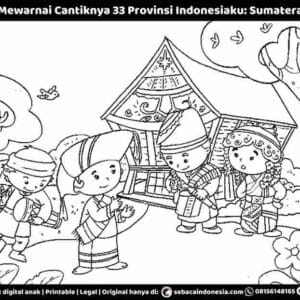 E261.70 Pintar Mewarnai Cantiknya 33 Provinsi Indonesiaku; Provinsi Sumatera Utara_11zon