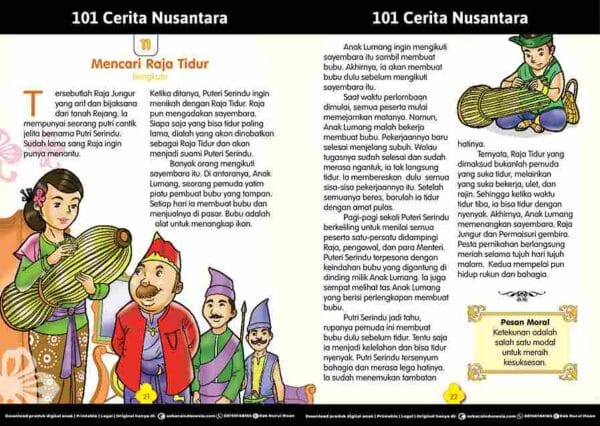 E268.11.101 Cerita Rakyat Nusantara; Bengkulu; Mencari Raja Tidur_11zon