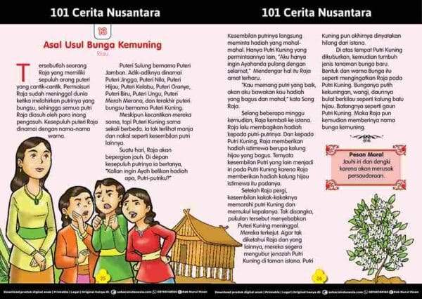 E268.13.101 Cerita Rakyat Nusantara; Riau; Asal Usul Bunga Kemuning_11zon