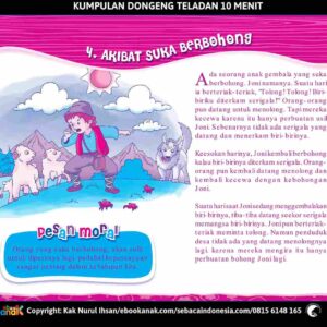 10 Menit Kumpulan Dongeng Teladan; Edisi Pertama; Akibat Suka Berbohong; E297.4_11zon