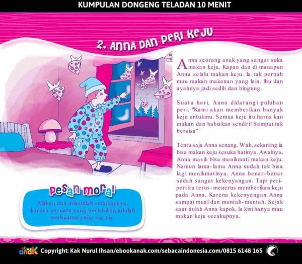 10 Menit Kumpulan Dongeng Teladan; Edisi Pertama; Anna dan Peri Keju; E297.2_11zon