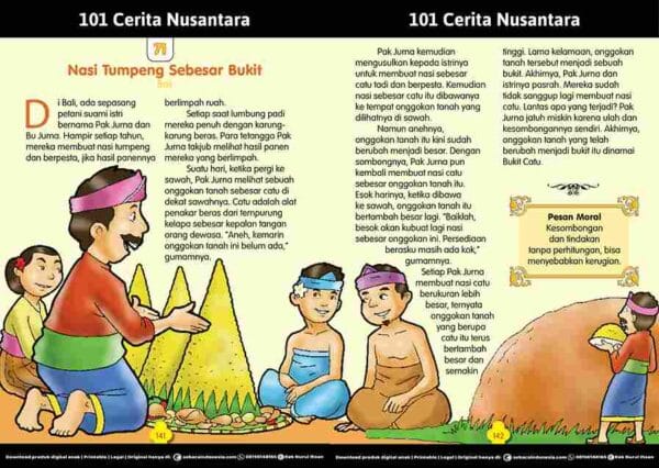 101 Cerita Rakyat Nusantara dari Provinsi Bali; Nasi Tumpeng Sebesar Bukit; Asal Usul Bukit Catu; E268.71