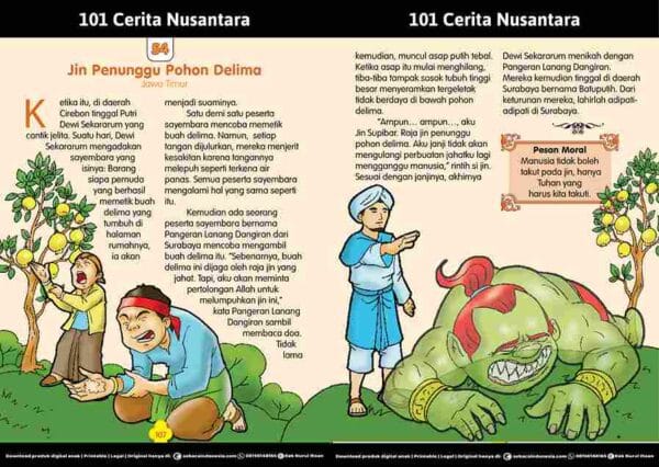 101 Cerita Rakyat Nusantara dari Provinsi Jawa Timur Jin Penunggu Pohon Delima Pangeran Lanang Dangiran E268.54_11zon