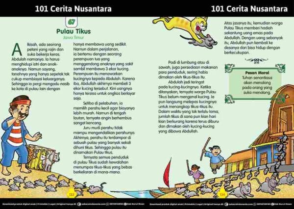 101 Cerita Rakyat Nusantara dari Provinsi Jawa Timur | Pulau Tikus | E268.67