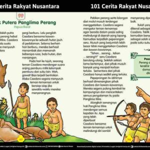 101 Cerita Rakyat Nusantara dari Provinsi Papua Barat; Taktik Putera Panglima Perang; Taktik Perang Caadara; E268.99