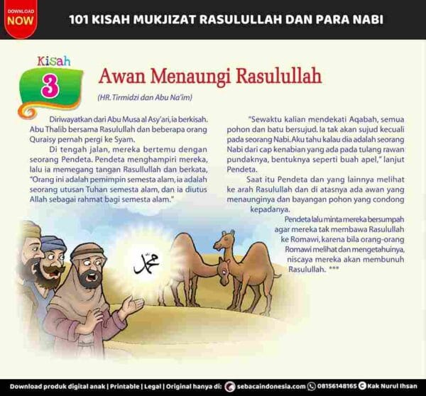 101 Kisah Mukjizat Rasulullah dan Para Nabi; Awan Menaungi Rasulullah; E301.3_11zon