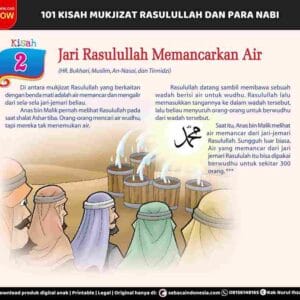 101 Kisah Mukjizat Rasulullah dan Para Nabi; Jari Rasulullah Memancarkan Air; E301.2_11zon