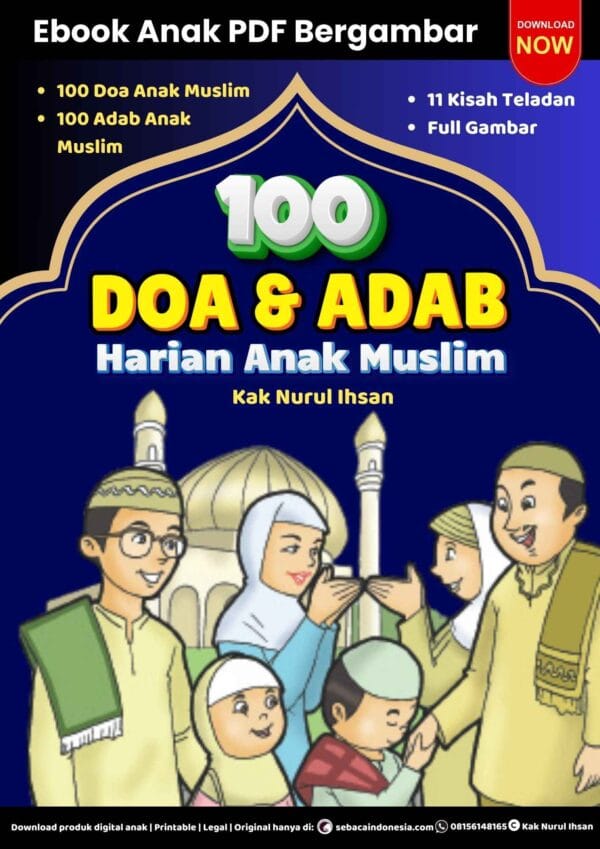 Cover 100 Doa dan Adab Harian Anak Muslim_11zon