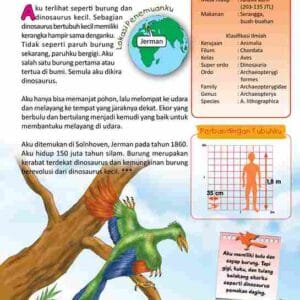 Ensiklopedia Dinosaurus dan Binatang Purba Terlengkap Archaeopteryx, Antara Burung dan Dinosaurus E294.5