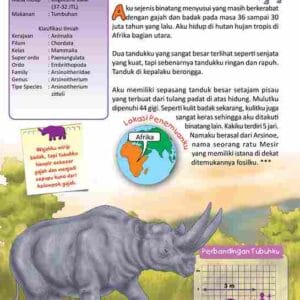 Ensiklopedia Dinosaurus dan Binatang Purba Terlengkap; Arsinoitherium, Badak Sebesar Gajah; E294.8