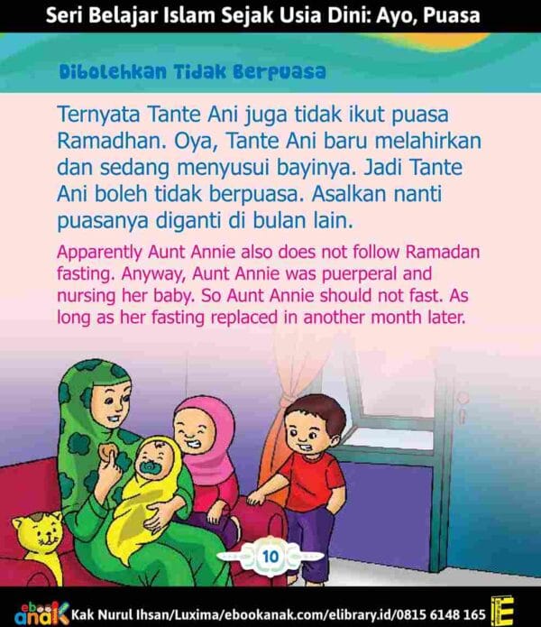 Belajar Islam Sejak Dini Aku Pintar Puasa Ramadhan Dibolehkan Tidak Berpuasa E324.10_11zon