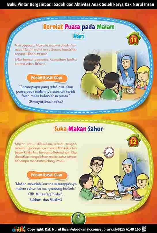 Buku Pintar Hadits Berniat Puasa pada Malam Hari Suka Makan Sahur E320.7_11zon