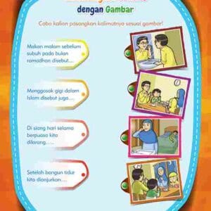 Buku Pintar Hadits Worksheets Puasa Ramadhan Memasangkan Kalimat dengan Gambar E320.10_11zon