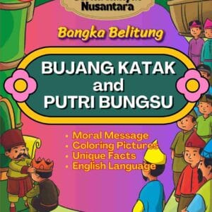 Cover Cerita Rakyat Nusantara Bangka Belitung; Bujang Katak and Putri Bungsu; English version; E329_11zon