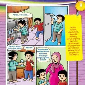 Komik Hadis dan Adab Anak Muslim Adab Minum E258.11_11zon