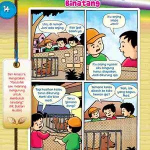 Komik Hadis dan Adab Anak Muslim Jangan Mengurung Binatang E258.14_11zon