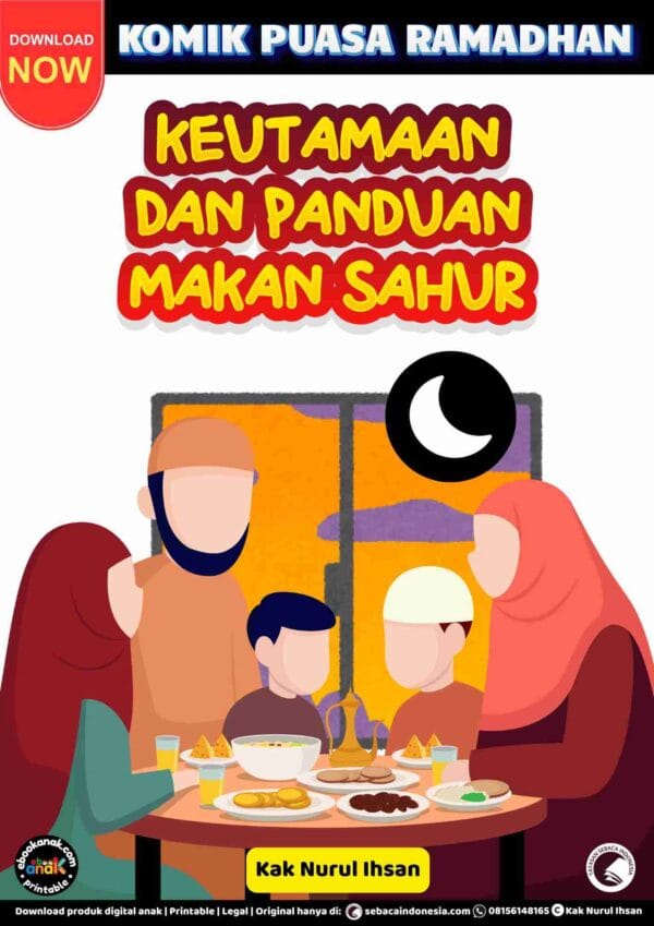 Komik Puasa Ramadhan; Keutamaan dan Panduan Makan Sahur; E309_11zon