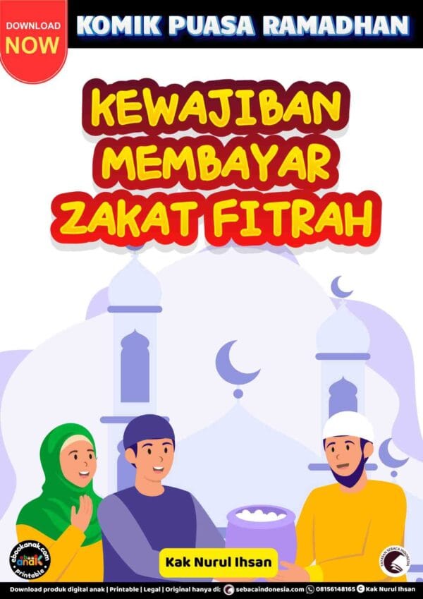 Komik Puasa Ramadhan; Kewajiban Membayar Zakat Fitrah; E316_11zon