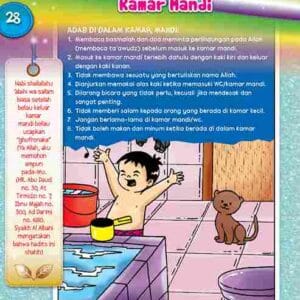 Seri Komik Hadis dan Adab Anak Muslim Adab Keluar Masuk Kamar Mandi E257.28_11zon