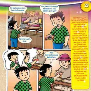 Seri Komik Hadis dan Adab Anak Muslim Jujur Saat Jual Beli E257.29_11zon