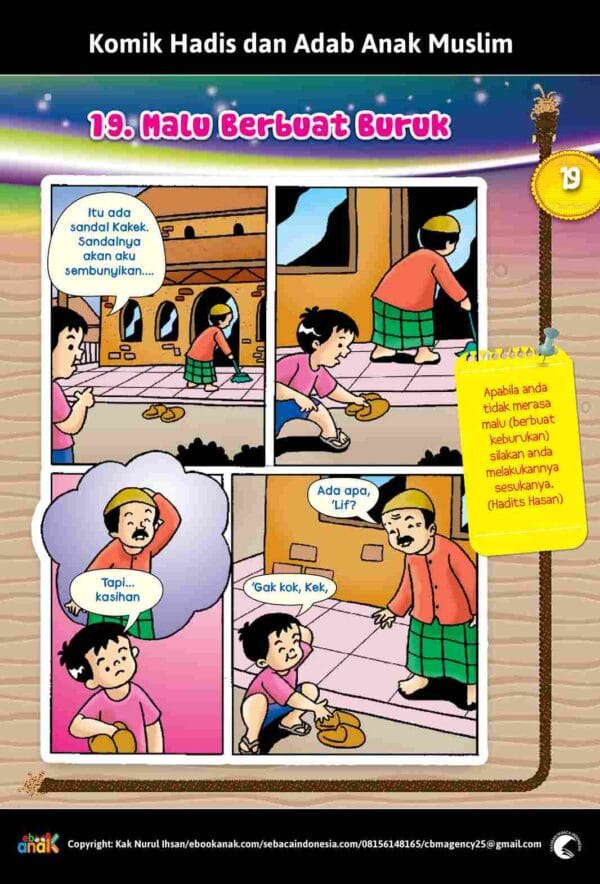 Komik Hadis dan Adab anak Muslim Malu Berbuat Buruk E258.19_11zon