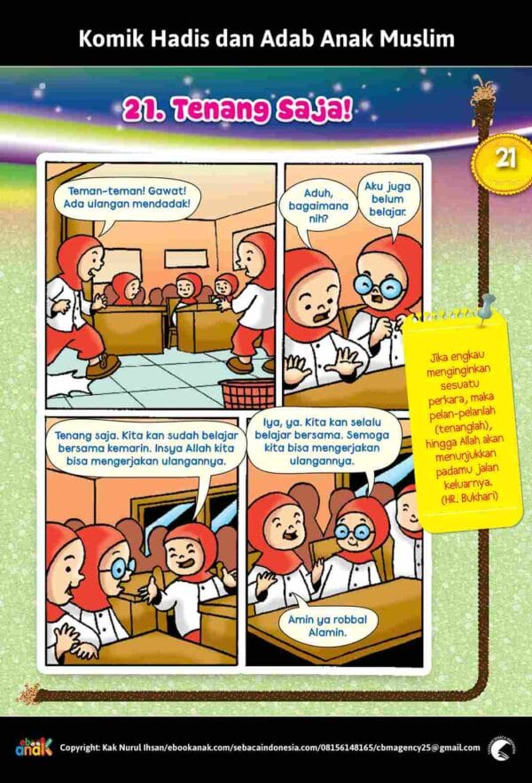 Komik Hadis dan Adab anak Muslim Tenang Saja E258.21_11zon