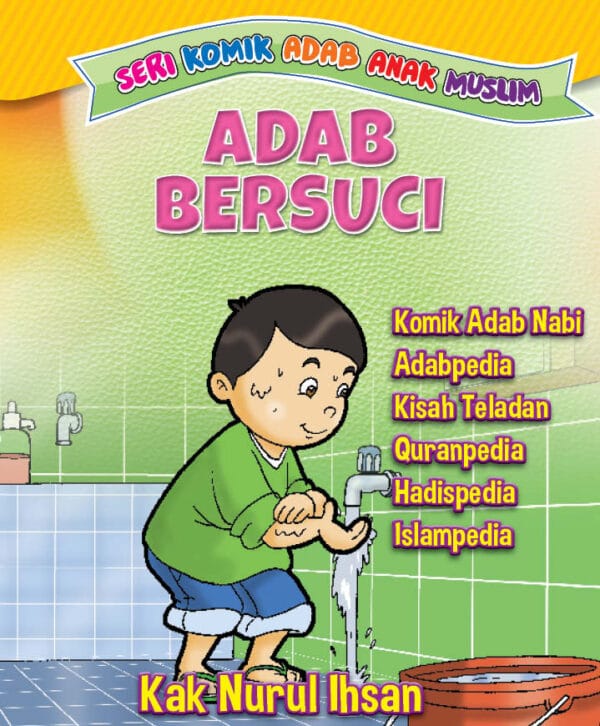 cover seri komik adab anak muslim, adab bersuci