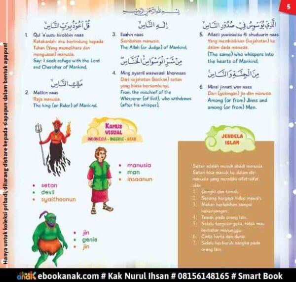 Surah An Nas ke-114, Juz Amma For Kids Jilid 1, hal 5