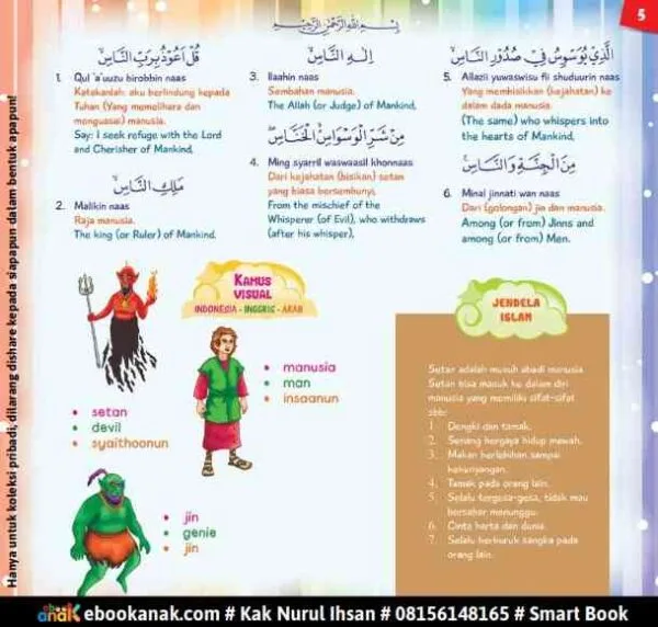 Surah An Nas ke-114, Juz Amma For Kids Jilid 1, hal 5