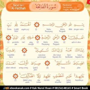 Surah ke-1 Al Fatihah, Juz Amma for Kids Perkata, Jilid 1
