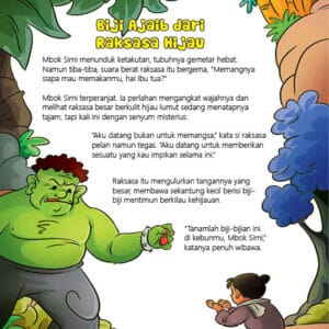 Ebook Cerita Rakyat Jawa Tengah; Timun Mas dan Buto Ijo; Biji Ajaib dari Raksasa Hijau