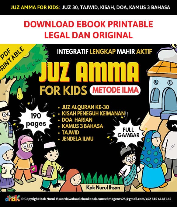 Download Ebook PDF Juz Amma for Kids Metode Ilma Cover