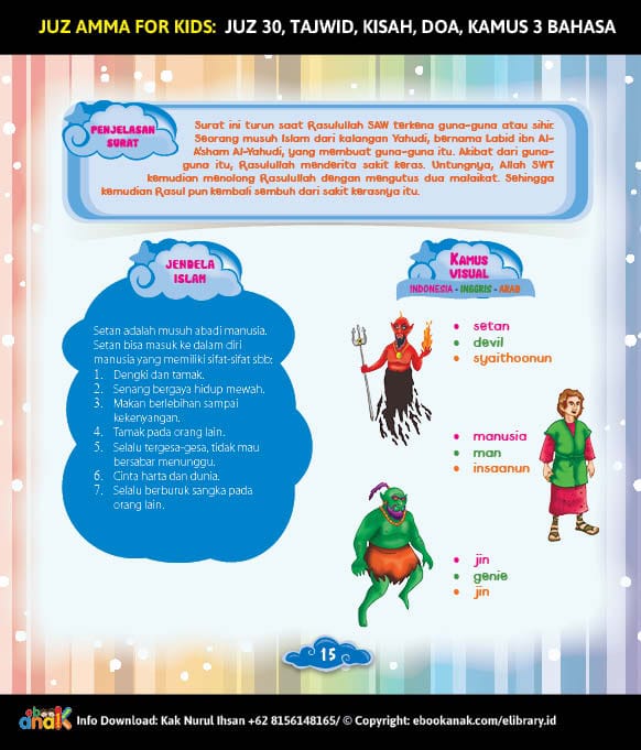 Juz Amma for Kids; Surah An Nas; Penjelasan Surat; Jendela Islam; Kamus Visual Download Ebook PDF Juz Amma for Kids; Surah An Nas; Penjelasan Surat; Jendela Islam; dan Kamus Visual